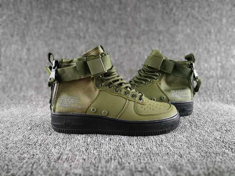 Women Nike Special Field SF AF1 Mid Green Black Shoes